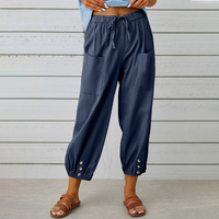 Jill | Sommerhosen Damen | Elegante in Dunkelblau