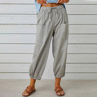 Jill | Sommerhosen Damen | Elegante in Hellgrau