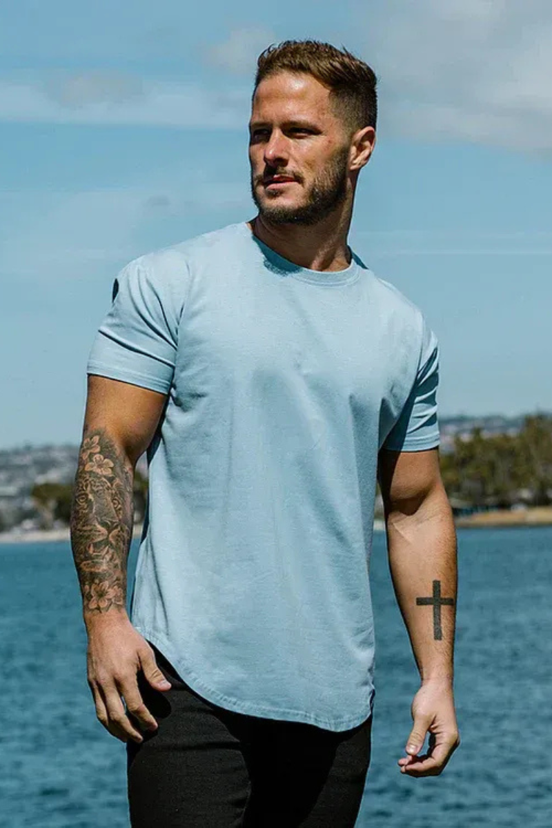 Sportliches Herren-T-Shirt in schmaler Passform | kurzarm