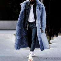 Eleganter Wintermantel für Männer - Hein in Blau