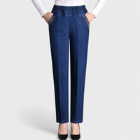 Lorena | Elastischer Bund Taschen Jeans in Dunkelblau