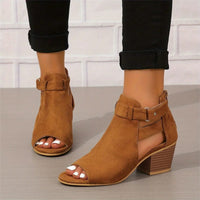 Paulina | Sandalen mit Absatz in Braun