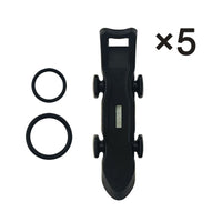 5 Stück Magnetische Angelhakenhalter für Köder in Schwarz