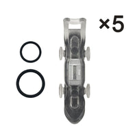 5 Stück Magnetische Angelhakenhalter für Köder in Transparent
