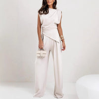 Livia | Elegantes zweiteiliges Damen-Set in Weiß