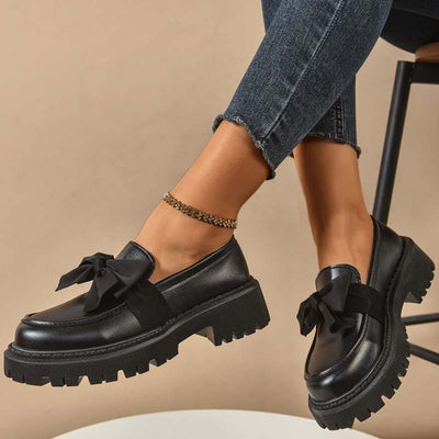 Ravisse™ - Elegante und Niedliche Plateau-Loafer mit Schleife