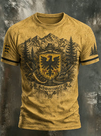 Herren-T-Shirt im Schwarzwald-Stil mit Vintage-Print in als bild