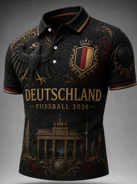 Herren-Vintage-Deutschland-Fußballfan-Shirt mit Aufdruck in als bild