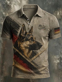 Herren-Hemd mit Deutscher-Schäferhund-Print in als bild