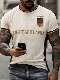 Herren-Fußball-T-Shirt mit Deutschland-Druck in als bild