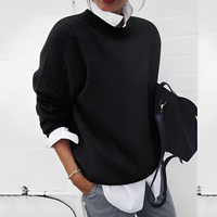 Gabriel - Bequemer und warmer Pullover in Schwarz