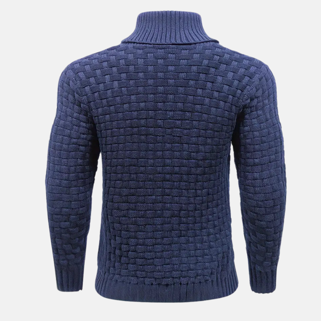 Freddy | Pullover Herren Stehkragen | Strick Sweater