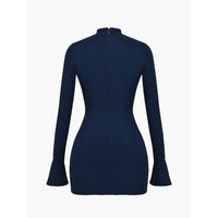 Stilvolles Kleid mit langen Ärmeln - Franze in Marineblau