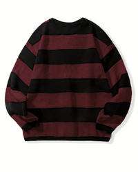 Camelo | Herren Strick Pullover | Oversize Sweater in Ziegelrot