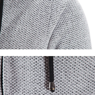 Dwight | Strickjacke mit Reißverschluss | Kapuze