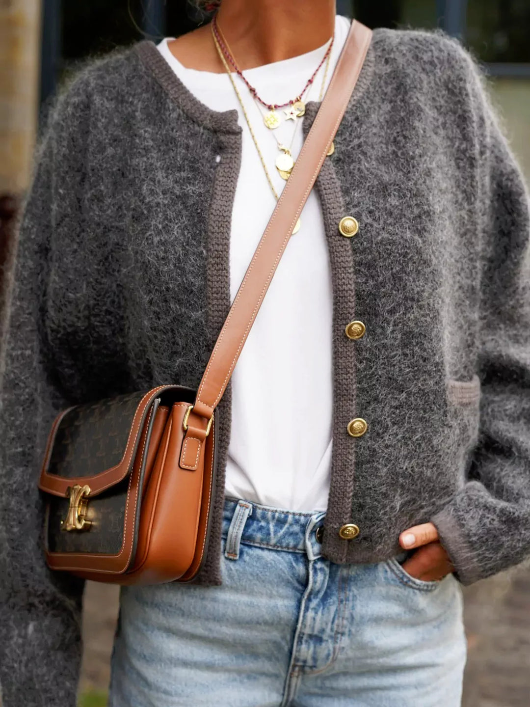 Strukturierter Strick-Cardigan - Mila