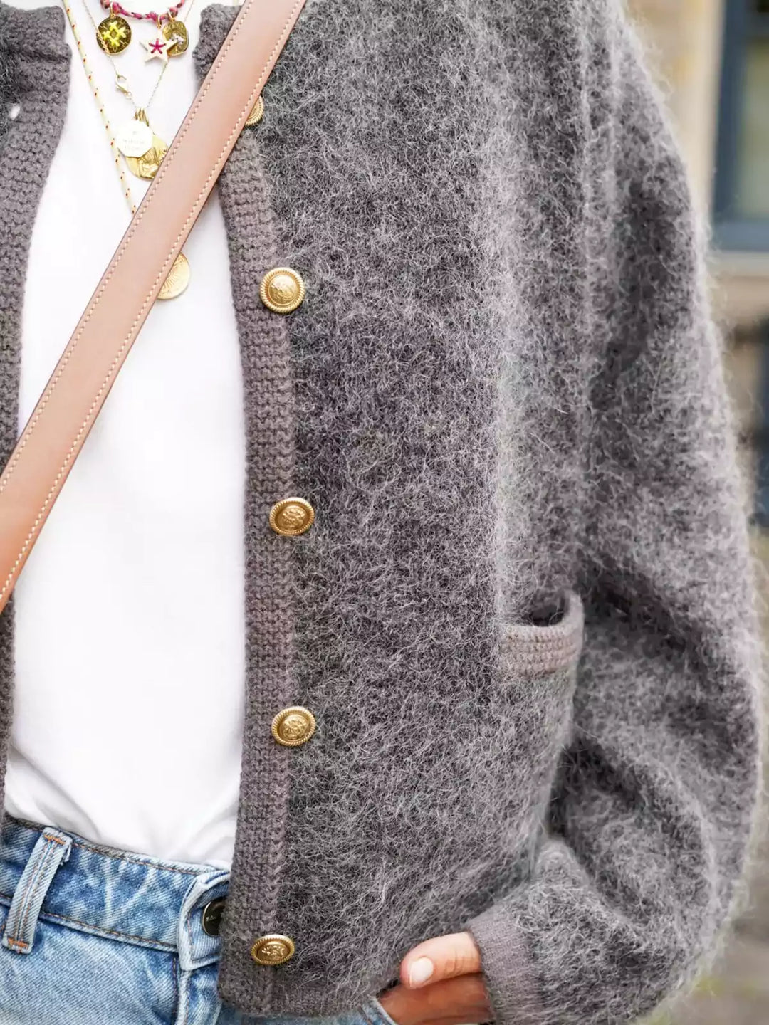 Strukturierter Strick-Cardigan - Mila