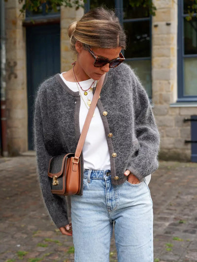 Strukturierter Strick-Cardigan - Mila
