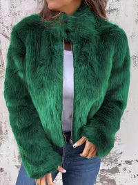 Stylische warme Damenjacke - Anneliese in Grün