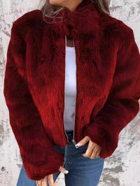 Stylische warme Damenjacke - Anneliese in Rot