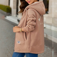 Stylische, warme Fleecejacke für den Winter - Dagmar in Khaki