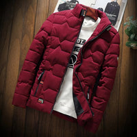 Stylische, warme & bequeme Herrenjacke - Karter in Rot