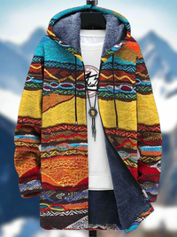 Stylische warme Jacke für Männer und Frauen - Leiara in Mehrfarbig
