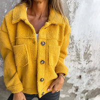 Stylischer Herbstmantel - Luisa in Gelb