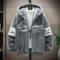 Stylischer Varsity-Kapuzenpullover - Henrik in Grau