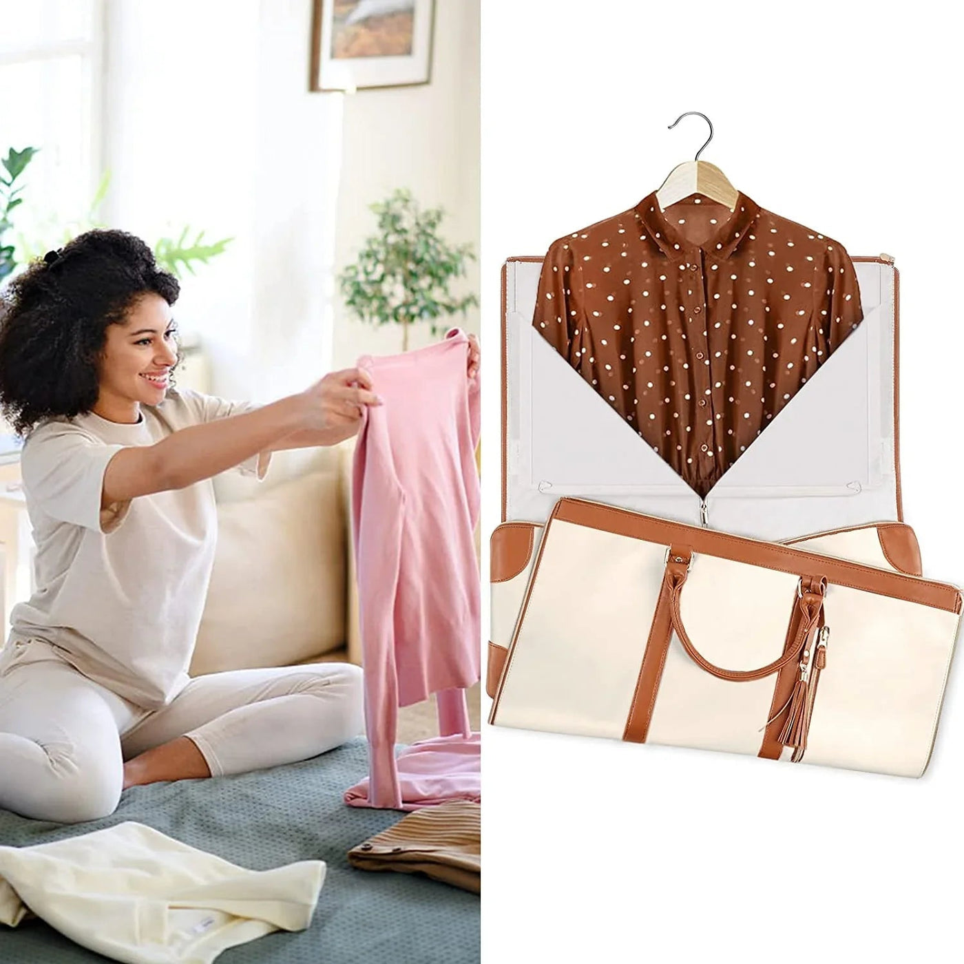 Faltbare Aufbewahrungstasche für Kleidung - Arno