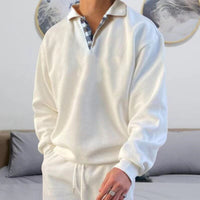 Detlef | Herren Leichter Polo pullover in Weiß