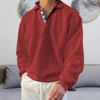 Detlef | Herren Leichter Polo pullover in Rot