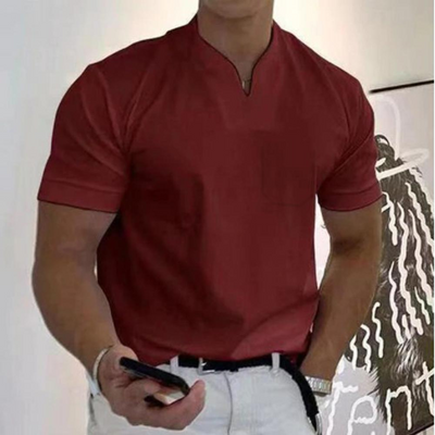Sherwin | T-Shirt Weiß Herren | V-Ausschnitt