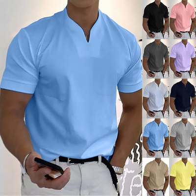 Sherwin | T-Shirt Weiß Herren | V-Ausschnitt