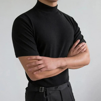 Roland | T-shirt Weiß Herren | Slim Fit in Schwarz