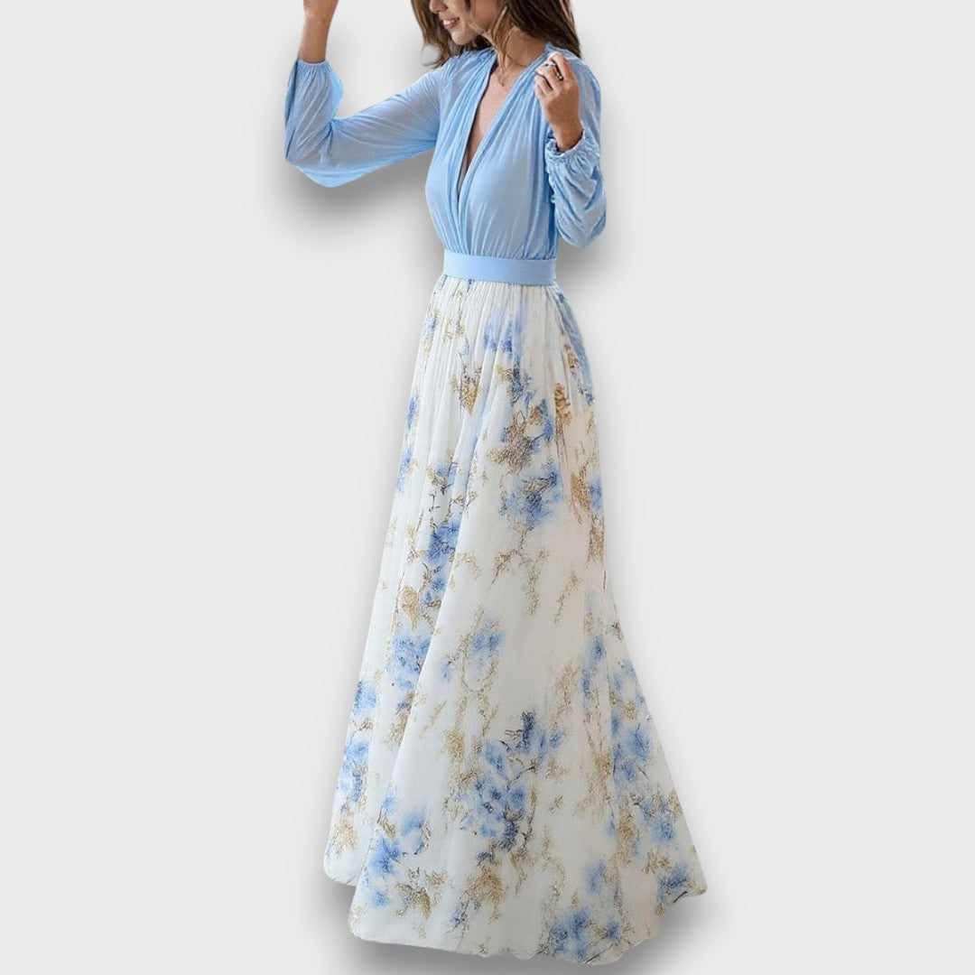 Cara – Fließendes Maxikleid mit floraler Anmut