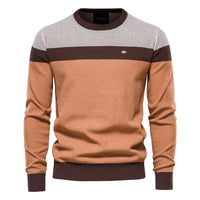 Thomas | Herren Klassischer Strick Pullover in Braun