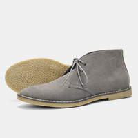 Sammy | Stiefeletten Herren | Schwarz in Wildleder grau