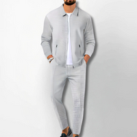 Billie | Trainingsanzug Herren Set | Schwarz in Grau