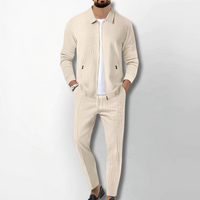 Billie | Trainingsanzug Herren Set | Schwarz in Beige