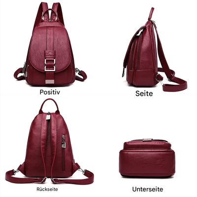 LINA | DIEBSTAHLSICHERER LEDERRUCKSACK