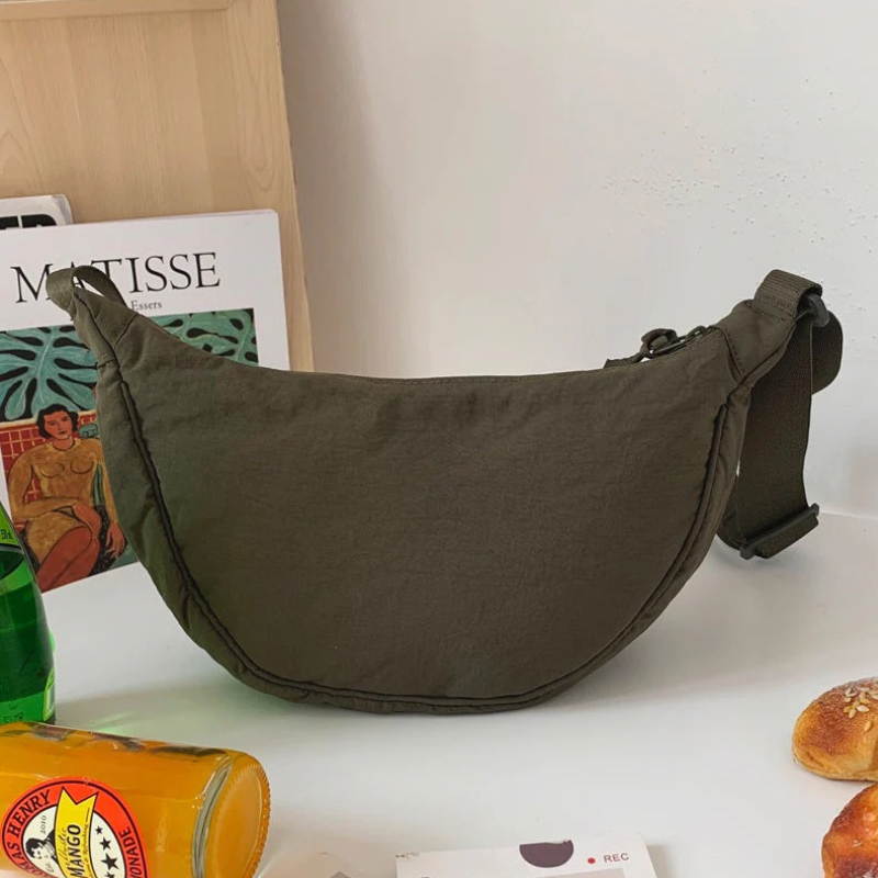 Trendige Halbmond-Crossbody-Tasche für Damen | Moderner