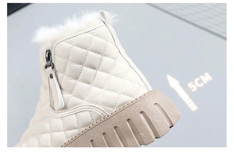 Gesteppte Damen Winterstiefeletten – Gefütterte, wasserabweisende Stiefel mit rutschfester Sohle und bequemem Design