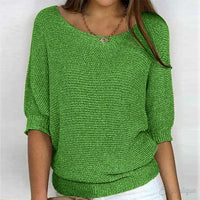Ruby | Leichter Übergangs Pullover in Grün