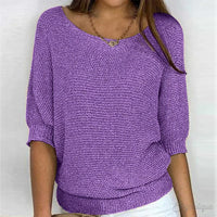 Ruby | Leichter Übergangs Pullover in Violett