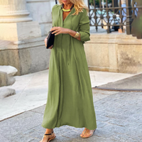 Nancy | Tunika Kleid Boho | Maxi in Grün