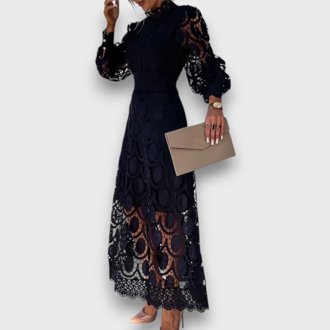 Charlotte – Romantisches Midikleid mit betonter Taille