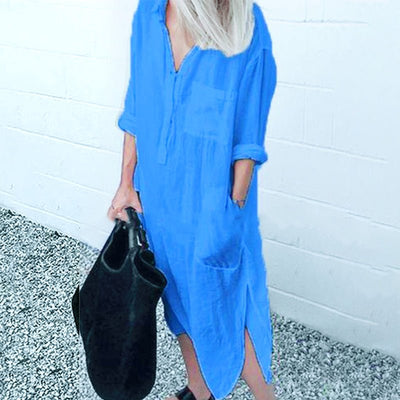 Shirtkleid mit Langen Ärmeln für Damen
