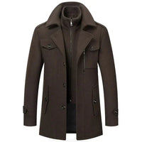 Nikolaus® | Eleganter Wintermantel in Braun