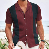 Lawrence | Slim-Fit Kurzarm Poloshirt in Rot